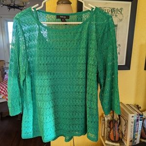 Style & Co camisole and lace top